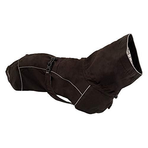 Croci Hiking - Abrigo Impermeable para Perros, Makalu, Forro termorregulador, Color Negro, Talla 90 cm - 384 g