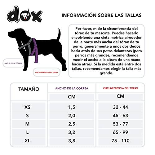DDOXX Arnés Perro Step-In Nylon, Ajustable | Muchos Colores & Tamaños | para Perros Pequeño, Mediano y Grande | Accesorios Gato Cachorro | Violeta, XXS