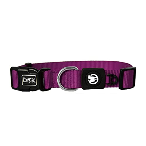 DDOXX Collar Perro Nylon, Ajustable | Muchos Colores & Tamaños | para Perros Pequeño, Mediano y Grande | Collares Accesorios Gato Cachorro | Violeta, XS