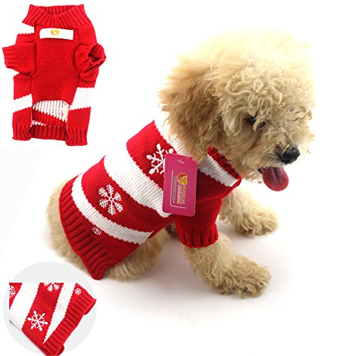 Delifur - Jersey para perro, diseño con muñeco de nieve, Navidad, Año Nuevo (ropa para perros)