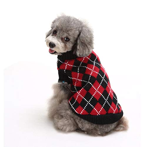 DELIFUR Suéter de Invierno para Perro, de la Marca Delifu, para Mascotas, con diseño de la Bandera británica, Abrigo cálido para Perros pequeños y Grandes