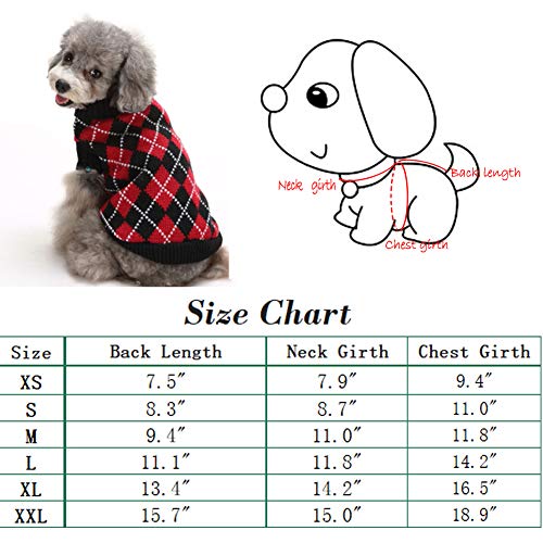 DELIFUR Suéter de Invierno para Perro, de la Marca Delifu, para Mascotas, con diseño de la Bandera británica, Abrigo cálido para Perros pequeños y Grandes