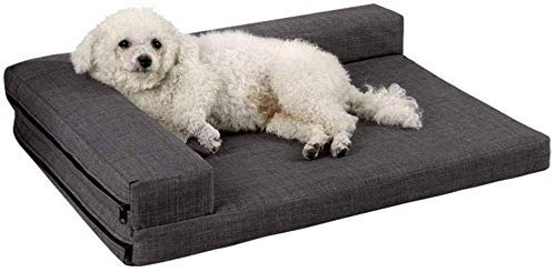 Dirgee Cama de Perro de Espuma de Memoria, Cama de Mascotas ortopédicas y sofá con Cubierta Lavable extraíble Fácil de Limpiar fácil de Limpiar (Tamaño: 115 × 81cm) (Size : 94×72cm)