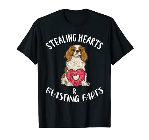 Divertido Cavalier King Charles Spaniel Robar El Corazón Camiseta