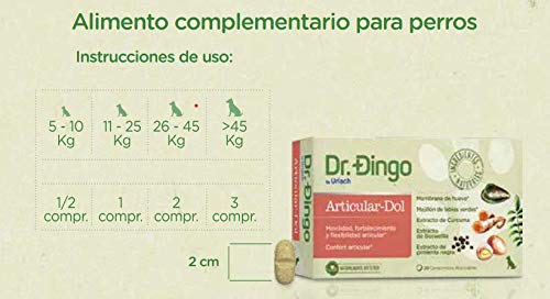 DR DINGO ARTICULAR DOL | 20 COMPRIMIDOS | COMPLEMENTO ALIMENTICIO PARA PERROS