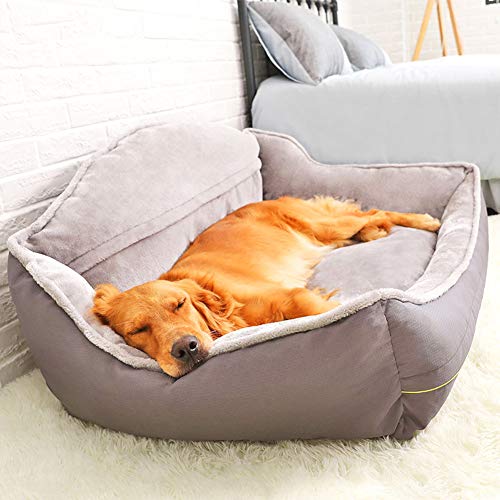 Duchen - Cama ortopédica para perro, tamaño grande, sofá cama para perro, almohada para perro, terciopelo suave, cama relajante y cómodo para dormir, colchón para perro grande Golden Retriever