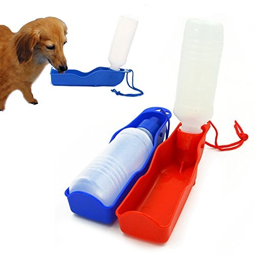 Ducomi Niagara - Botella de agua para perros - Botella portátil de viaje para perro, dispensador de agua para cachorros y animales domésticos - Bebedero de bolsa (500 ml)