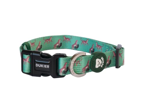 DUKIER - Collar para Perros, Regulable, Ajustable, Accesorio Mascotas, Neopreno, Resistente, Leopard, Talla S