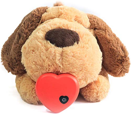 E-More Juguete De Peluche para Perros Heart Beat Puppy Behavioral Aid Toy, Cachorros Recién Nacidos Ansiedad De Separación De Ayuda para Dormir