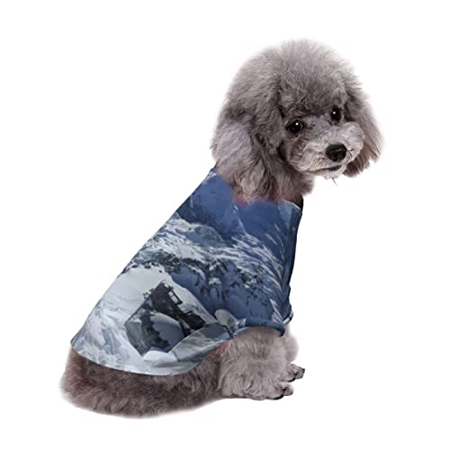EDJKEJYCO Ropa aislada para perros de montaña blanca como la nieve, pijamas para perros pequeños, medianos y grandes, gatos