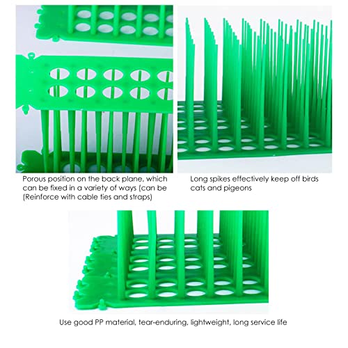 Eteslot Animal Spikes Fence, Plant & Flower Protector, Spikes Fence Guard para Mantener alejado a Pigeon Cat Squirrel Bird