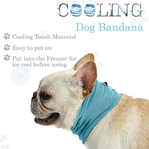 ETOPARS Bufanda fría para Mascotas, Collar de Enfriamiento para Perros, Pañuelo de Enfriamiento para Perros, Verano Sensación Fría Bufanda para Perros Gatos