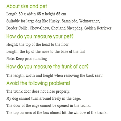 EUGAD Transportín de Aluminio para Perros Gatos Mascotas Jaula Transporte de Viaje para Mascotas Trapezoidal 1 Puerta 80 x 65 x 65 cm Negro 0007LL
