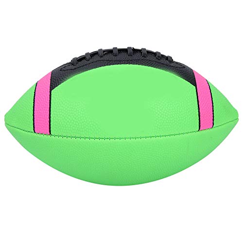 FAMKIT Balón de rugby de entrenamiento, balón de rugby, fútbol americano, pelota de rugby para interiores y exteriores, tamaño 3 (verde)