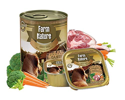 Farm Nature Ganso con Brócoli y Zanahorias Comida Húmedos para Perros 150 G 150 g