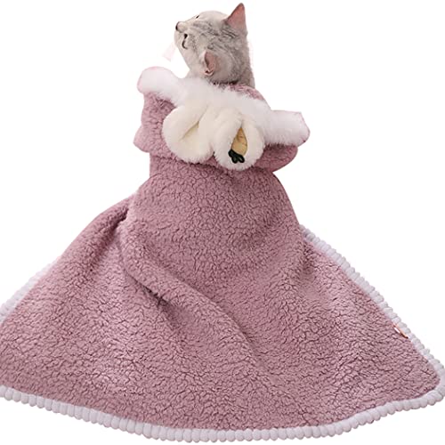 Fascigirl Sudadera De Pet Pijamas Cálido: Conejo Oreja Mascota Manta Adorable Gracioso Ropa Toalla Termal Grueso Lindo