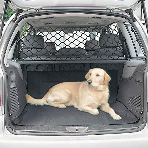 FDKJOK Red para coche, red de carga flexible de nailon trasero de carga para el maletero del coche, red de almacenamiento de equipaje, organizador de mascotas, red de protección para perros
