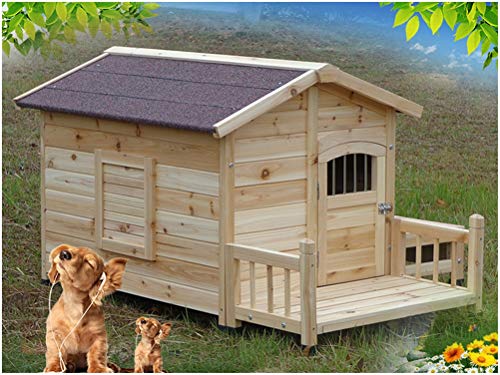 Flashing Casa para Perros Gran Golden Retriever Doghouse Jaula para Mascotas Al Aire Libre Jaula Grande para Perros Suministros De Habitación para Perros Al Aire Libre De Madera