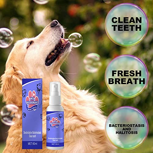 Fowybe Spray Dental para Perros Fresh Breath - Aditivo Natural de Agua Dental para Perros, Enjuague bucal para Dientes y encías, Cuidado Dental y bucal, Elimina la Placa y el sarro