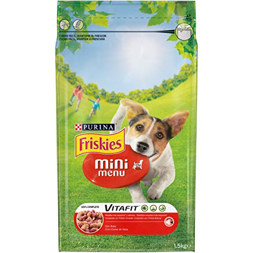 Friskies - Mini Menu - Alimento para Perros Seco Con Buey - 1.5 Kg