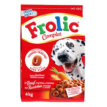 Frolic – Pienso completo para perros (buey y cereales) – 4 kg