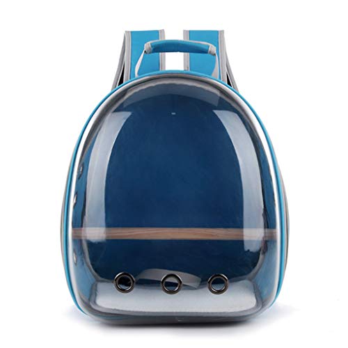 GHBOTTOM Bolsa escolar, bolsa de escuela, bolsa de transporte de loros para mascotas, bolsa de viaje para pájaros, cápsula espacial, mochila transparente transpirable 360 °