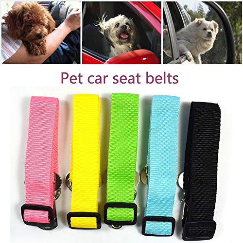 GHKK Nuevo cinturón de Seguridad Ajustable para Perros y Mascotas, cinturón de restricción, instalación rápida, Uso de cinturón de Viaje, Productos de Seguridad para Mascotas # 10