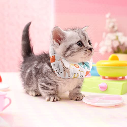 GLAITC Collar de recuperación de Gato Mascota, Collar de Cono de Mascota de rosquilla Ajustable Collar Protector de algodón Suave Collar isabelino después de la cirugía para Perro Gato S