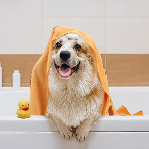 GLAITC Toalla para Perros, Toalla de Baño para Perros 70 cm x 140 cm Toallas para Mascotas de Microfibra Toalla de Secado Rápido para Perro para Perros Grandes, Medianos y Pequeños y Varias Mascotas