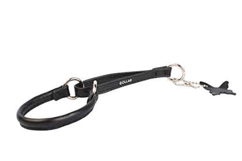 Glamour Glamour - Collar semiestrangulador (tamaño 3, 35 cm x 8 mm), color negro