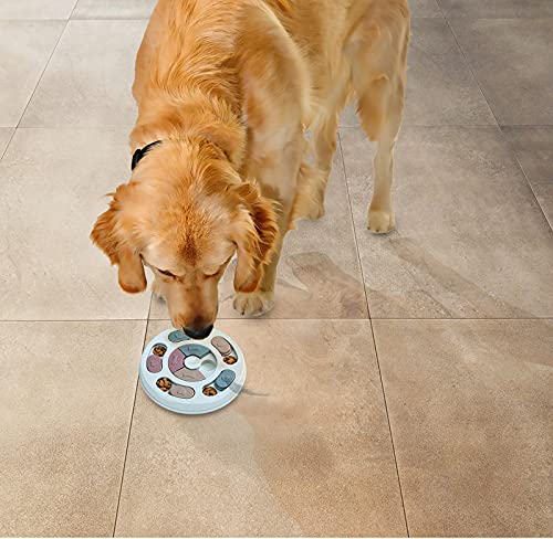 GmeDhc juguetes interactivos para perros, juegos inteligencia perros, dispensador de golosinas para cachorro, alimentador de juegos de entrenamiento de mascota con antideslizante Mascotas Mejora el IQ