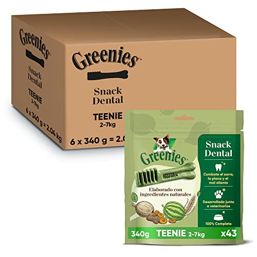 Greenies Snack Dental 100% Natural para perros Toy (Pack de 6 x 340g)