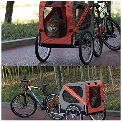 GW Remolque Bicicleta Perros Mascota 1 Bandera 6 Reflectores Remolque Bici Carga 40kg