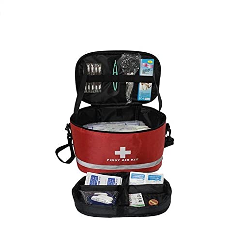 Hadristrasek Kit de Primeros Auxilios Kit de Primeros Auxilios Nylon Hombro Hombro Kit Médico Portátil Kit de Primeros Auxilios Kit Médico Familia Kit de Primeros Auxilios First Aid Kit