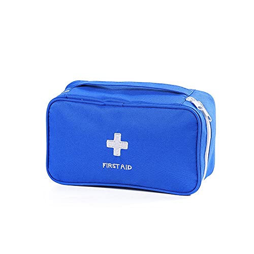 Hadristrasek Kit de Primeros Auxilios Kit de Primeros Auxilios Paño Oxford Portátil Portátil Viajes al Aire Libre Inicio First Aid Médico Kit-Red First Aid Kit (Color : Blue)