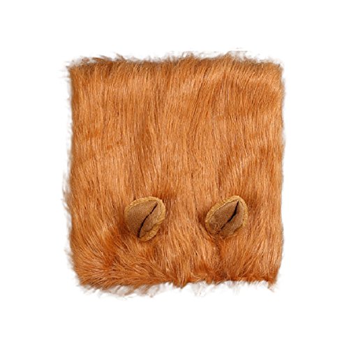 Halloween debe peluca del león Fancy Hair Dogs Lion Mane peluca con orejas para perros de KAYI
