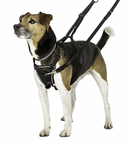 Halti Arnés de Perro sin Tirar, Puedes Entrenar a tu Perro para Dejar de Tirar de Caminar, Disponible en tamaño pequeño, Negro (15120A)