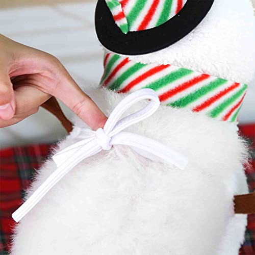 HealHeatersⓇ Bonito Perro Traje Divertido Disfraz de Cosplay de Muñeco de Nieve Accesorio Fiesta Boda Año Nuevo Navideña Ropa Decorativa Uniforme para Invierno