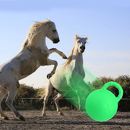 Hellery 2 Piezas de Caucho Equino Juego Bolas Anti Ráfaga Caballo Caballo Pony Balón de Fútbol