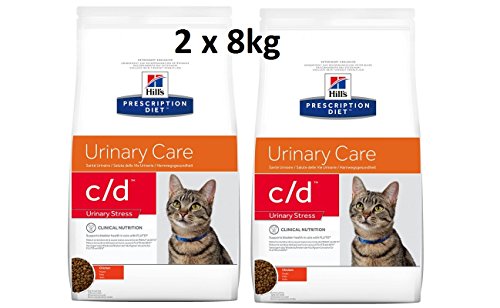 Hills Prescription Diet Feline c/d Urinary Stress: 2 x 8 kg Comida para gatos Veterinary Diets