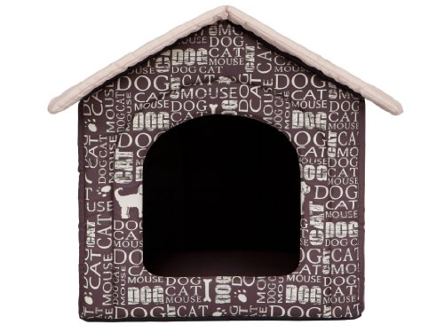 Hobbydog Cueva para Perros Wörter para Gatos, Cama para Perros y Gatos, Tallas S - XL (S 38 x 32 cm)