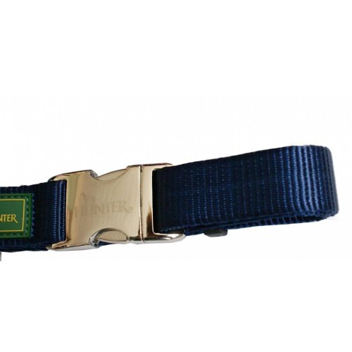 Hunter - Collar Vario Basic con cierre de aluminio L cuello 45-65 cm azul oscuro