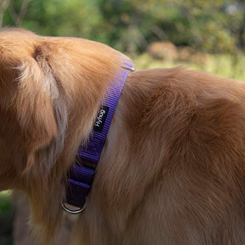 Hyhug Premium actualizado Cuello de Perro Martingale antivaho de Nylon Resistente para Perros Grandes, pequeños, medianos, pequeños y pequeños (Pequeño S, Ultra Violeta)