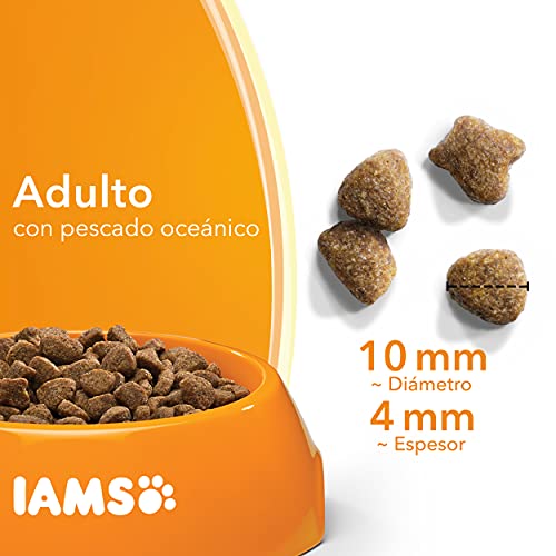 IAMS for Vitality Alimento seco para gatos adultos con pescado oceánico (1-6 años), 1,5 kg