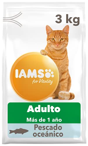 IAMS for Vitality Alimento seco para gatos adultos con pescado oceánico (1-6 años), 3 kg