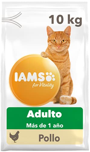 IAMS for Vitality Alimento seco para gatos adultos con pollo fresco (1-6 años), 10 kg