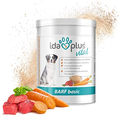 Ida Plus - Barf Basic 700 g – Complemento óptimo para perros – Aditivo de alta calidad – Rico en minerales, oligoelementos y vitaminas B – para huesos y dientes fuertes.