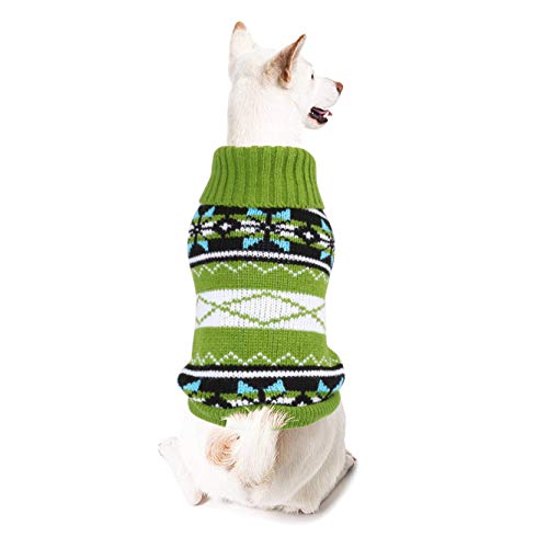 Idepet Perros suéter Ropa de Gato,Abrigo de Invierno para Perros Chaqueta Chaleco suéter cálido para Mascotas Ropa Gatitos Cachorros Peluche Chihuahua