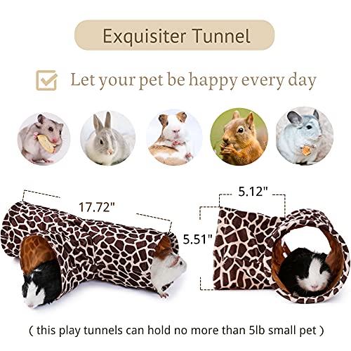 JanYoo Smal Pet Tunnel Guinea Pig Juguetes Ferret Play Tunnels Tubos para conejos erizo Rata Chinchillas
