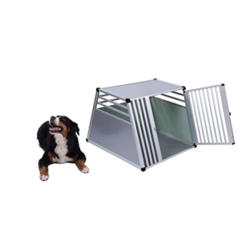 Jaula de transporte para perros de alta calidad, de aluminio, impermeable, con cerradura y comodidad